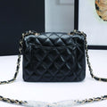 Luxury Women's Mini Handbag high Quality Fashion Cowhie & Lambskin Classic Designer Flap Bag Plaid Chain Crossbody Shoulder Bags