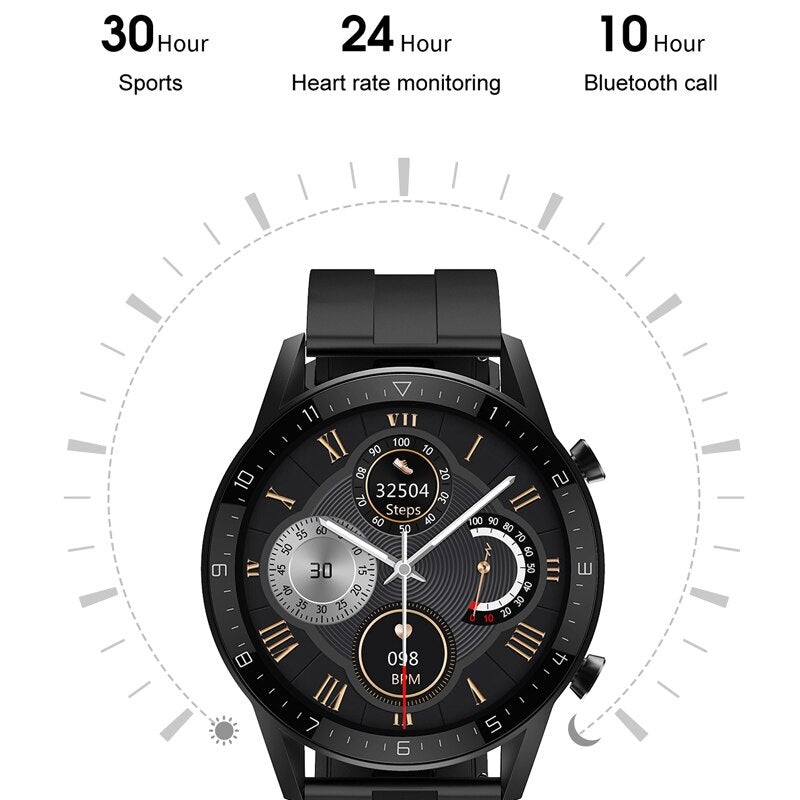 MAFAM DT92 Smart Watch Men Heart Rate Blood Pressure Bluetooth Call IP68 Waterproof Long Battery Life reloj inteligente