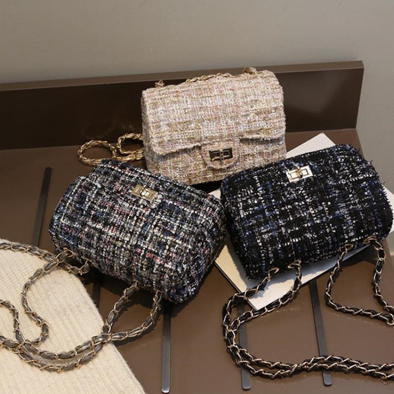 MAGICYZ Women Bags Woolen Brand luxury handbags women bags designer Crossbody Bag Women Shoulder Bag Purse Clutch Sac A Main