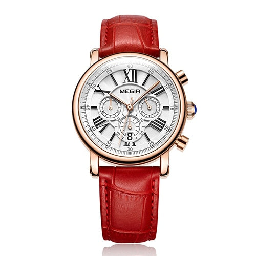 MEGIR 2019 Top Fashion Women Watches Top Brand Luxury Ladies Quartz Watch Clock for Lovers Relogio Feminino Sport Wristwatches