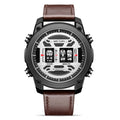 MEGIR Drum Roller Watch for Men Fashion Quartz Wristwatch Leather Strap Sports Men's Designer Wristwatch relogio masculino