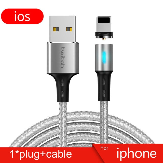 Magnetic USB Cable For iphone 11 7 8 Plus Fast Charging Magnet Charger Cable For iphone XR X XS Max Mobile Phone Cord Cabo