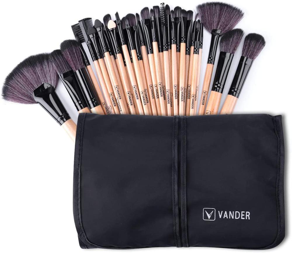 Makeup Brushes, VANDER LIFE 32pcs Makeup Brush Set, Cosmetic Foundation Blending Brush Set Kit, With Bag