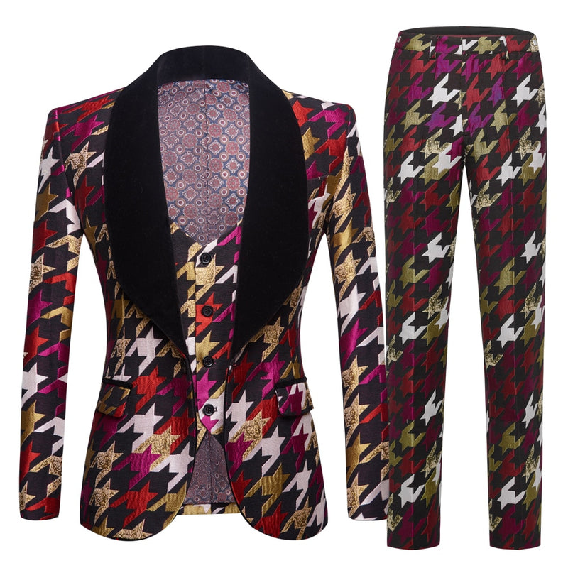 Mens Swallow Gird Suits 3 piece Latest Coat Pant Designs Tuxedo Burgundy Lapel Party Dress Groom Suit Men Suit For Wedding
