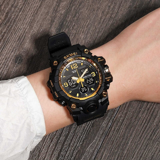 Mens Watches Fashion Sports Military Quartz Digital Waterproof Swim Stopwatch Wristwatches Clock Women Watch relogio masculino