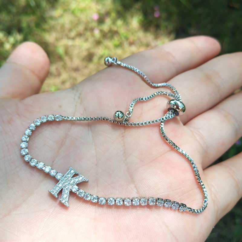 Micro Pave Zircon Letter Delicate Bracelet With Stones 2020 New Simple Charming pulseras mujer