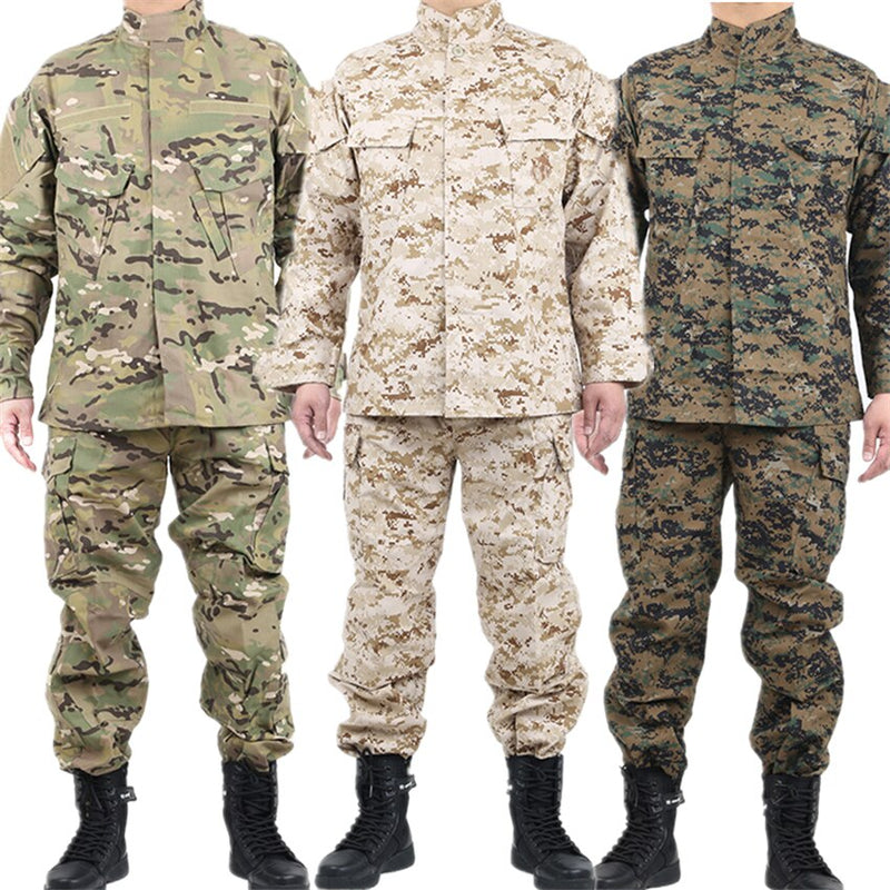 Military Uniform Airsoft Camouflage Tactical Suit Camping Men Army Special Forces Combat Jcckets Pants Militar Soldier Clothes