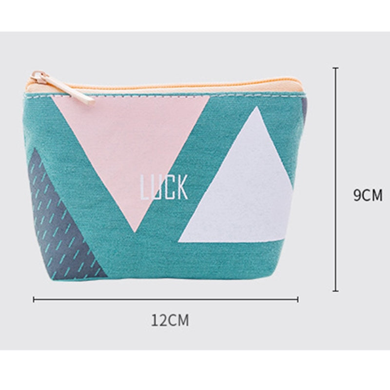 Mini Sanitary Napkin Bag Canvas Coin Purse Credit Card Holder Sanitary Pad Pouch Cosmetics Organizer Storage Bags Women Wallets