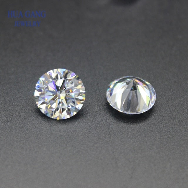 Moissanite 0.3~10mm D Color Loose Moissanite Stone Round Brilliant Cut Gems VVS1 Ring Bracelet Jewelry DIY Material Lab Diamonds