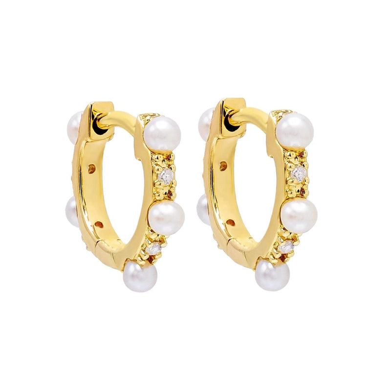 Moonmory 2020 100% Real 925 Sterling Silver Huggie Hoop Earrings With Stones Rainbow Spike Earrings With CZ For European Women