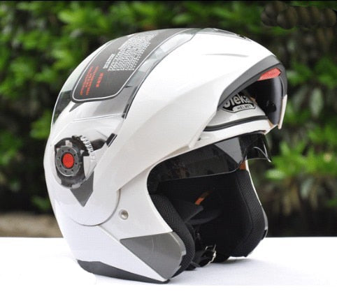Motorcycle Double Lenses Safe Helmets Moto Riding Motocross Helmets Four Seasons Full Face Motorbike Universal Helmet