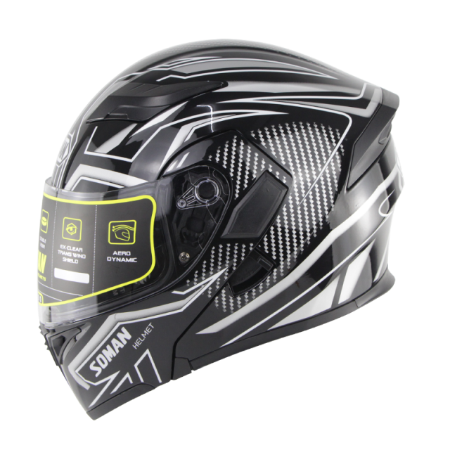 Motorcycle Full Face Helmet Modular Double Visor Cascos Para Moto Dot Approved Flip Up Capacete Men Motorbike Helmet Motorcycles