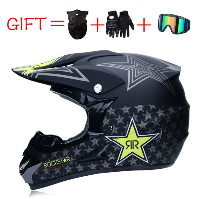 Motorcycle Off Road Dirt Bike Children Motocross Racing Helmet Downhill Mountain Unisex Suitable For Kid DOT Full Face