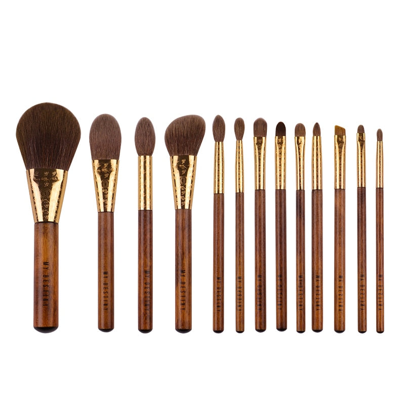 MyDestiny makeup brushes makeup tools/The Rising Sun Series 13 high quality brushes and traditional jacquard weave cosmetic bag