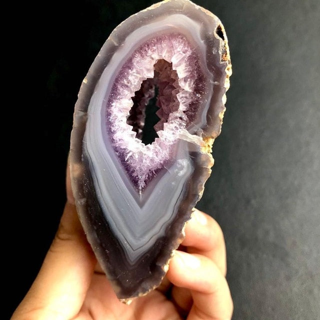 NATURAL Amethyst Crystal In Agate Cave crystal specimen Home furnishing decoration stone Reiki healing amethyst
