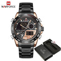 NAVIFORCE Watch Men Luxury Brand Dual Display Watches Men’s Sports Quartz Wristwatch Analog Digital Male Clock Relogio Masculino
