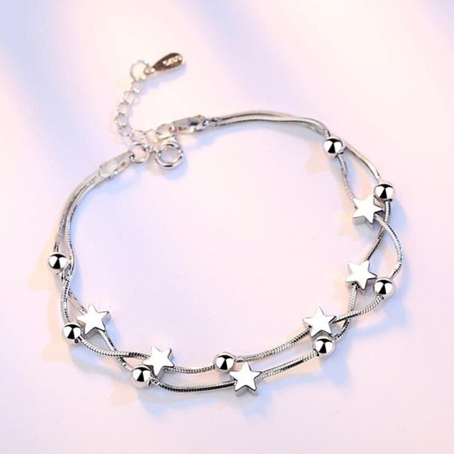 NEHZY 925 Stamp Sterling silver jewelry high quality fashion woman bracelet retro square simple bracelet length 20CM