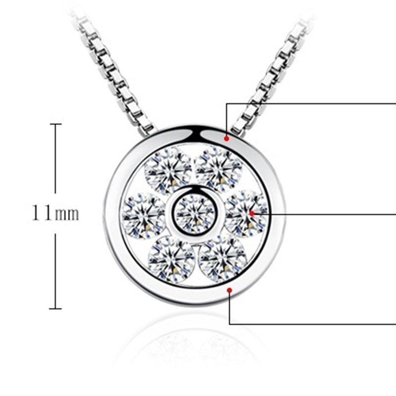 NEHZY 925 Sterling Silver Necklace Pendant Fashion Jewelry New Woman High Quality Purple Crystal Zircon Necklace Length 45CM