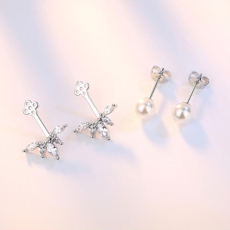 NEHZY 925 sterling silver new Jewelry High Quality Woman Fashion Earrings Retro Long Tassel Cubic Zirconia Flower Pop Earrings