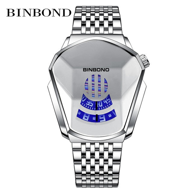 NEW BINBOND  Top Brand Luxury Military Fashion Sport Watch Men Gold Wrist Watches Man Clock Casual Chronograph Wristwatch