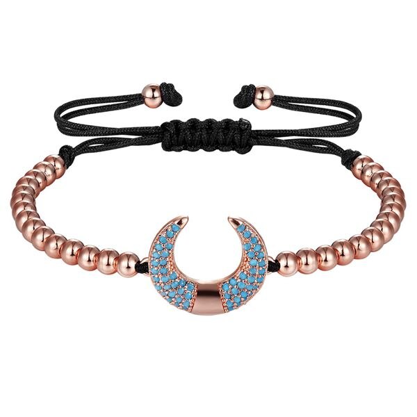 NIDIN New Trendy  Handmade U Shape Charm Bracelet For Elegant Women AAA Cubic Zircon Jewelry Wholesale Fine Party Jewelry