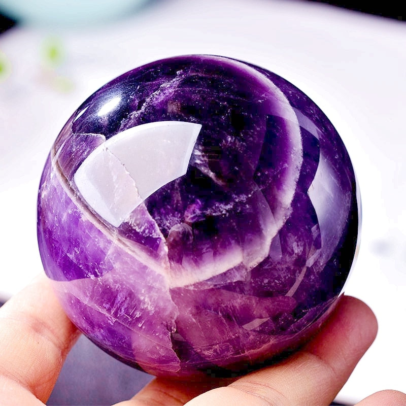 Natural Beautiful Amethyst Ball Dreamy Quartz Ball Home Decoration Color For Healing Mineral Reiki Fengshui Energy Stone Gifi