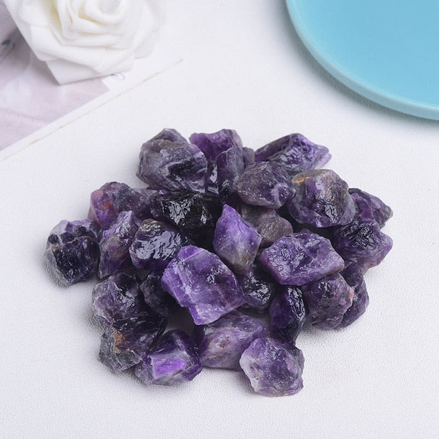 Natural  Quartz Minerals Specimen Amethyst Rose Quartz Raw Crystals Lrregular Shape Rough Rock Stone Reiki Healing Home Decorati