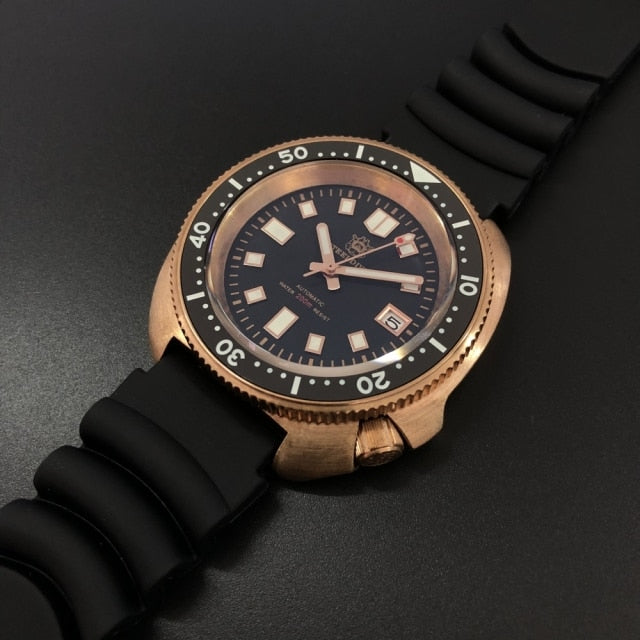 New Arrival Watch 2020! SD1970S Steeldive Brand CUSN8 Bronze Case 200M Waterproof Mens Dive Watch