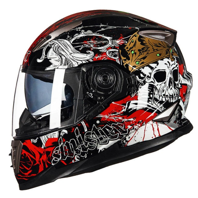 New GXT Moto helmet Double visor motorcycle full face helmets motorbike M L XL size Racing helmet