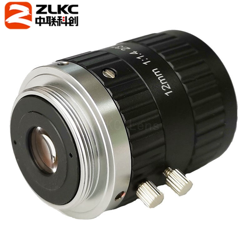 New OEM 5MP 6mm 8mm 12mm 16mm 25mm 35mm 50mm Fixed Focus Lens 2/3" C-Mount Manual Industrial Lens Suitabel for Machine Vision