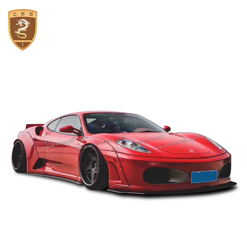Newest F430 Body Kit for Front Rear Diffuser Lip Side Skirt Rear Spoilers Wing for Ferrari-F430 Refit LB Wide-body kit Car Parts