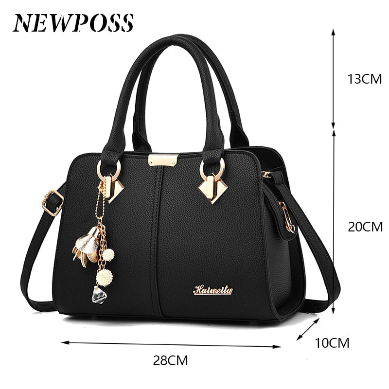Newposs Famous Designer Brand Bags Women Leather Handbags 2020 Luxury Ladies Hand Bags Purse Fashion Shoulder Bags