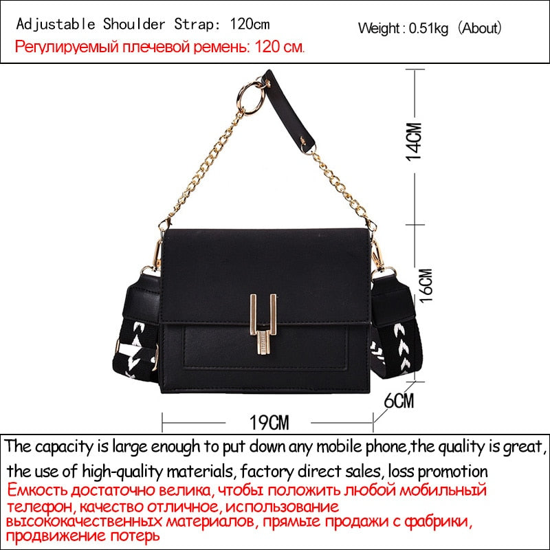 OLSITTI Women Mini Handbags Purse Shoulder Crossbody Bags For Women 2021 Fashion Wide Shoulder Strap Messenger Bag Flap