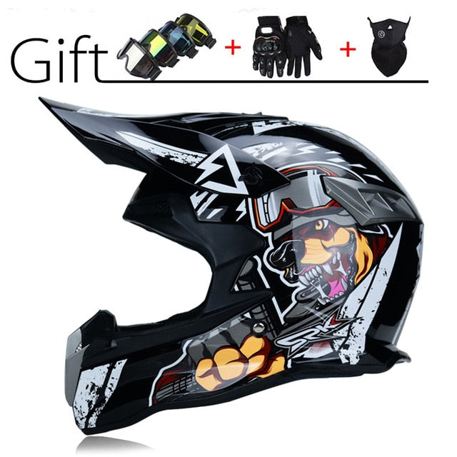 Off-road Motorcycle Helmet DOT Motocross Professional Motorbike Racing Dirt Bike Full Face Moto Helm Cascofree Free 3pcs Gift