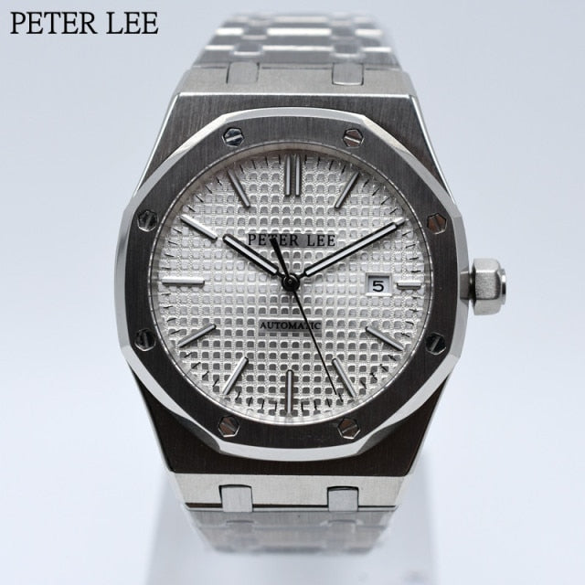 On Sale Luxury Mechanical Men Watch PERTE LEE Brand Automatic Auto Date Steel Stainless Designer Watches Male Gifts Wristwatch