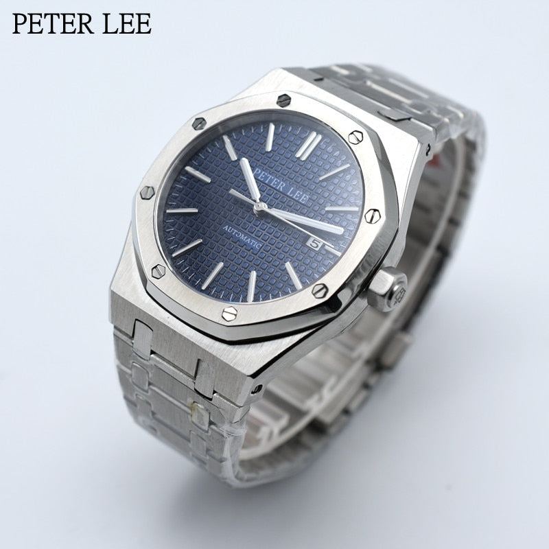 On Sale Luxury Mechanical Men Watch PERTE LEE Brand Automatic Auto Date Steel Stainless Designer Watches Male Gifts Wristwatch