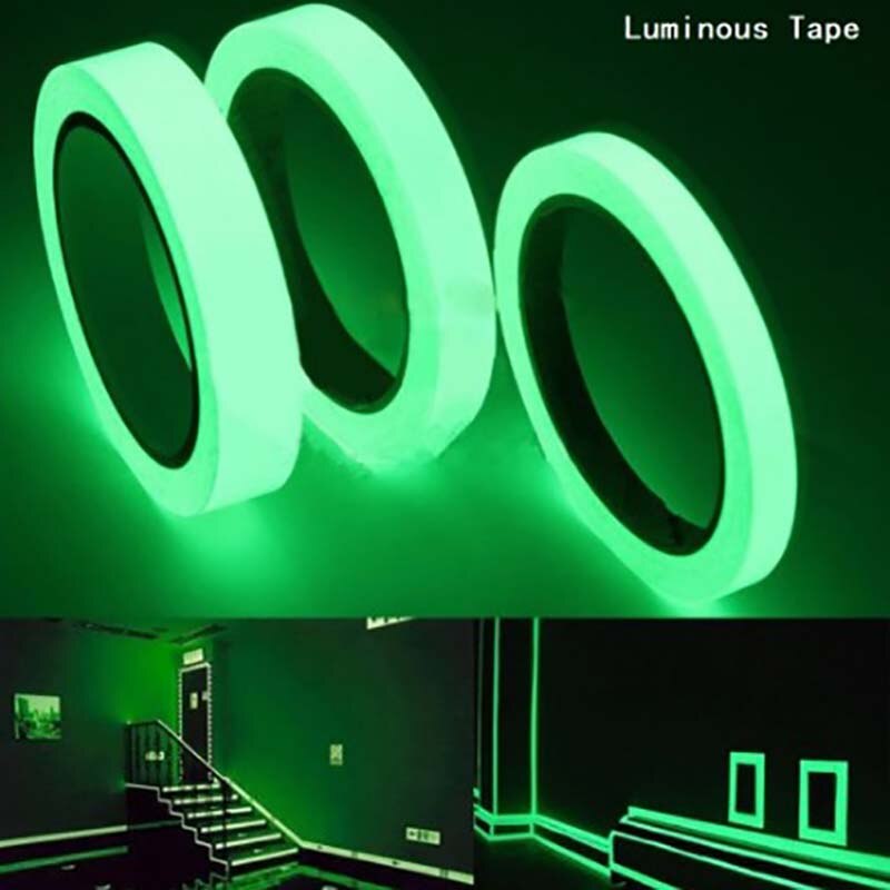 One Roll 10M Luminous Tape Self-adhesive Glow In The Dark Safety Stage Home Decorations Warning Tape