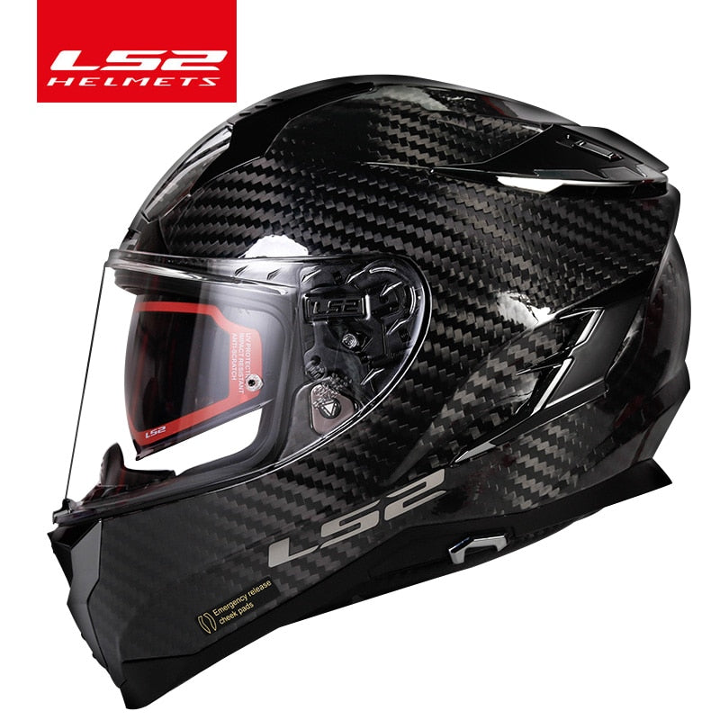 Original LS2 Challenger full face motorcycle helmet ls2 FF327 carbon fiber casco moto capacete