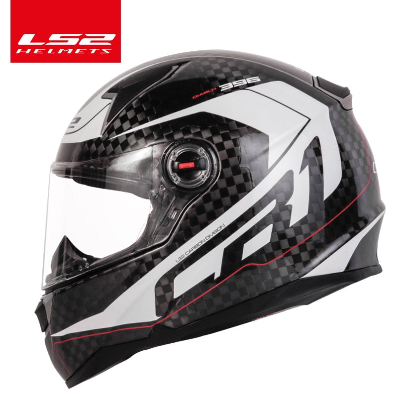 Original LS2 FF396 carbon fiber motorcycle helmet ls2 CT2 full face helmets casco casque moto no airbags pump