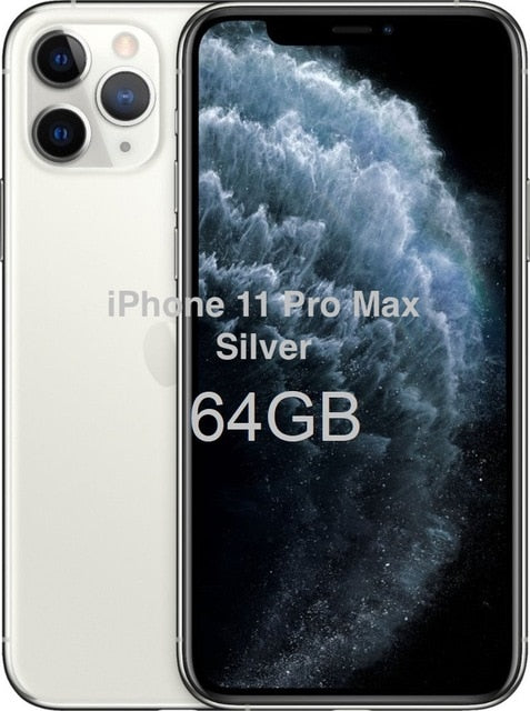 Original New iPhone 11 Pro/Pro Max Triple Rear Camera 5.8/6.5" Super AMOLED Display A13 Chipset IOS 13 Smart Phone MI BlueTooth
