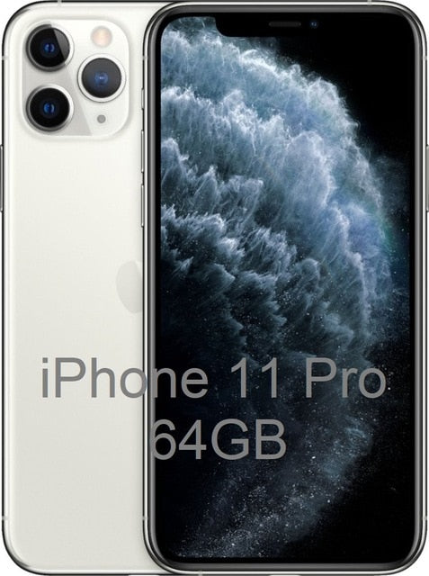 Original New iPhone 11 Pro/Pro Max Triple Rear Camera 5.8/6.5" Super AMOLED Display A13 Chipset IOS 13 Smart Phone MI BlueTooth