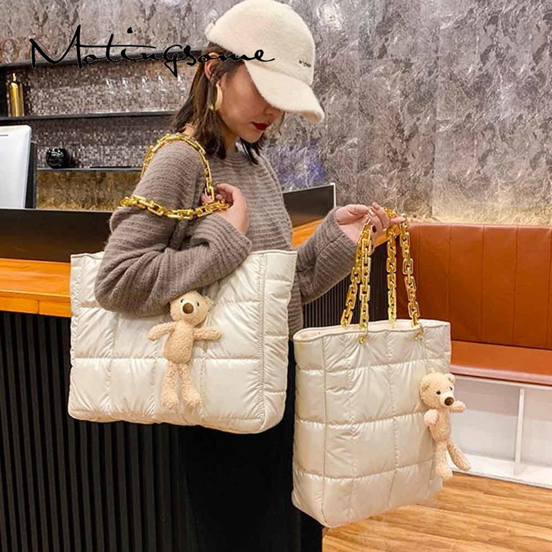Oversized Space Bag Women Tote Bag Winter Large Shopper Bags Chic Female Luxury Designer Casual Handbag Large Capacity 2021 New