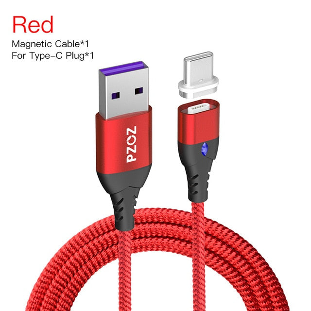 PZOZ 5A Magnetic Cable Micro usb Type C Super Fast Charging Microusb Type-C Magnet Charger usb c For iphone 11 huawei usb cable