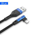 PZOZ For iphone 11 pro Xr Xs Max 8 7s 6 plus 6s 5 5s se ipad cable USB Cable Fast Charging 90 Degree usb cord cable For iphone