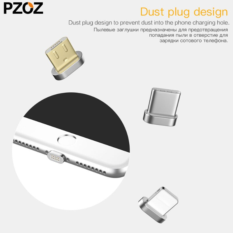 PZOZ Magnetic USB c Cable Micro Usb Cable Fast Charging Microusb Type c cable Magnet Charger For iphone 11 Samsung redmi note 9s