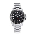 Parnis 40mm Watch Men Automatic Mechanical Watches GMT Luxury Sapphire Crystal Ceramic Bezel Luminous Waterproof Male Wristwatch