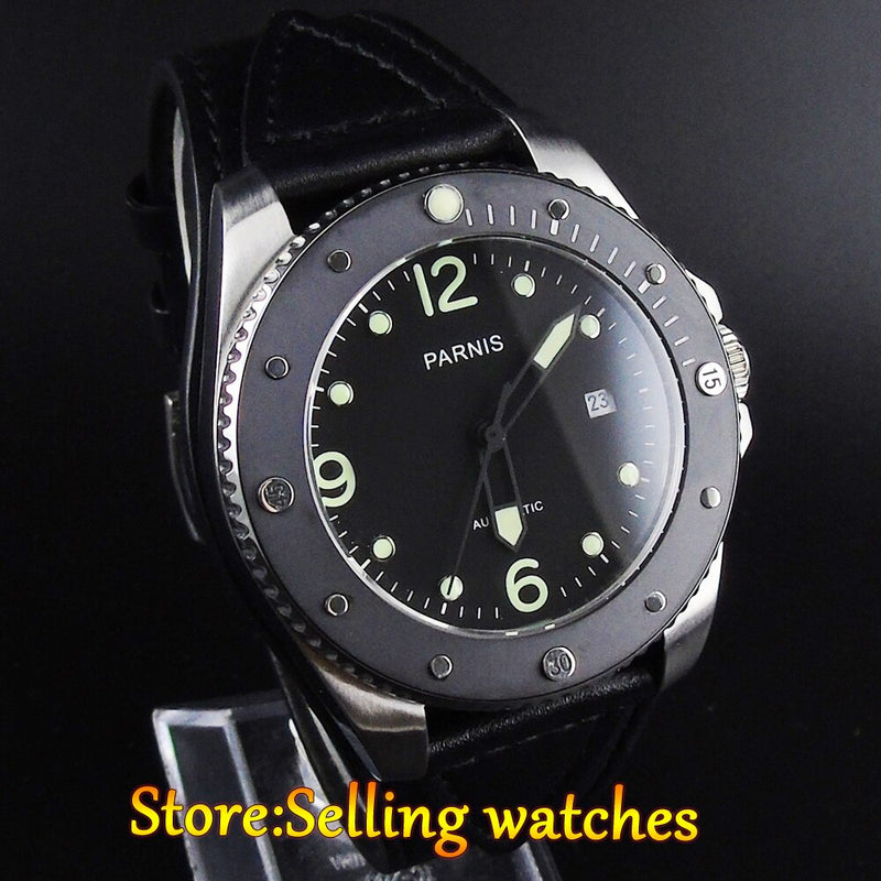 Parnis 43mm sapphire glass10ATM MIYOTA Automatic mens watch
