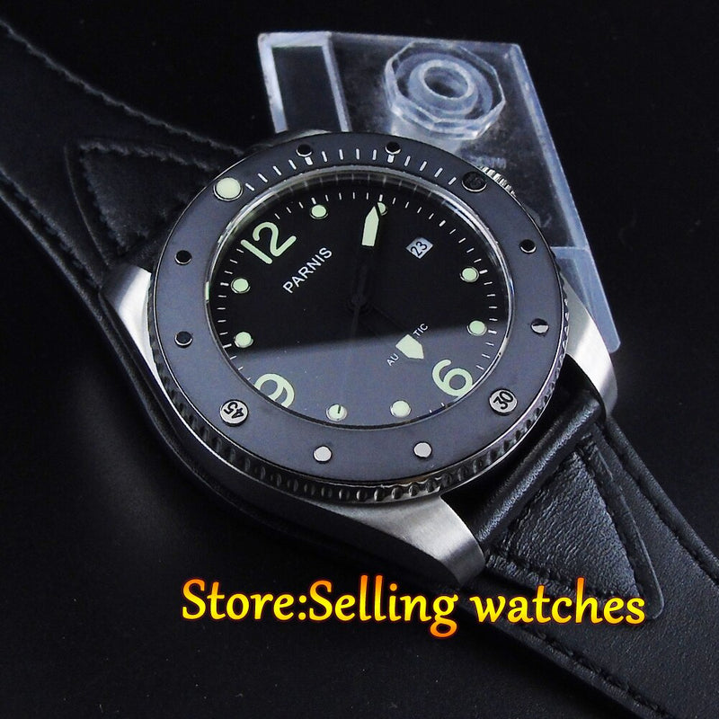 Parnis 43mm sapphire glass10ATM MIYOTA Automatic mens watch