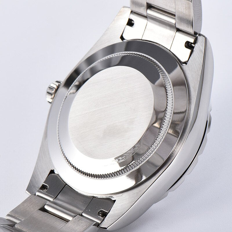 Parnis Blue Dial Men's Watches Calendar Miyota 8215 Movement 21 Jewels Automatic Mechanical Mens Wristwatch orologio uomo 2020