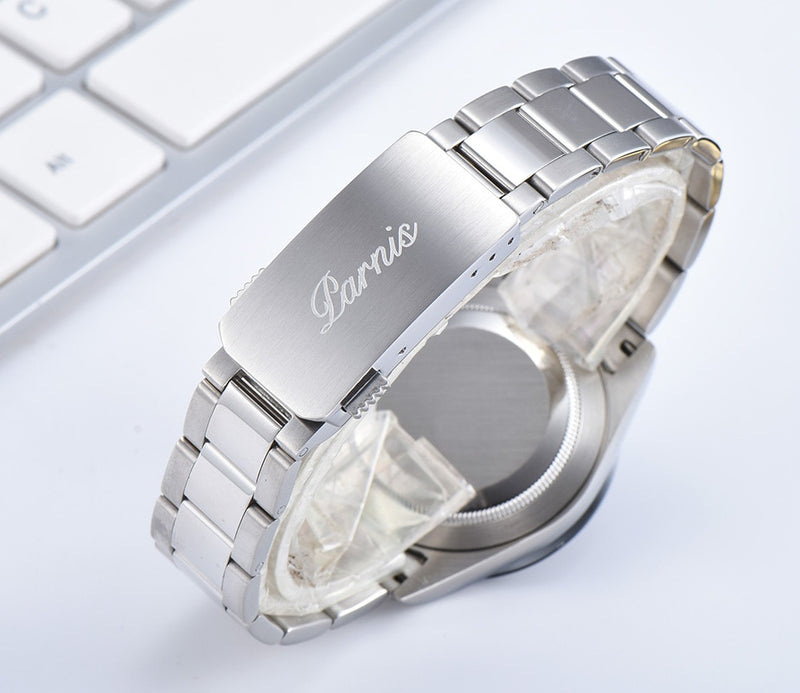 Parnis Quartz Chronograph Watch Men Top Brand Luxury Pilot Business Waterproof Sapphire Crystal Wrist Watches Relogio Masculino
